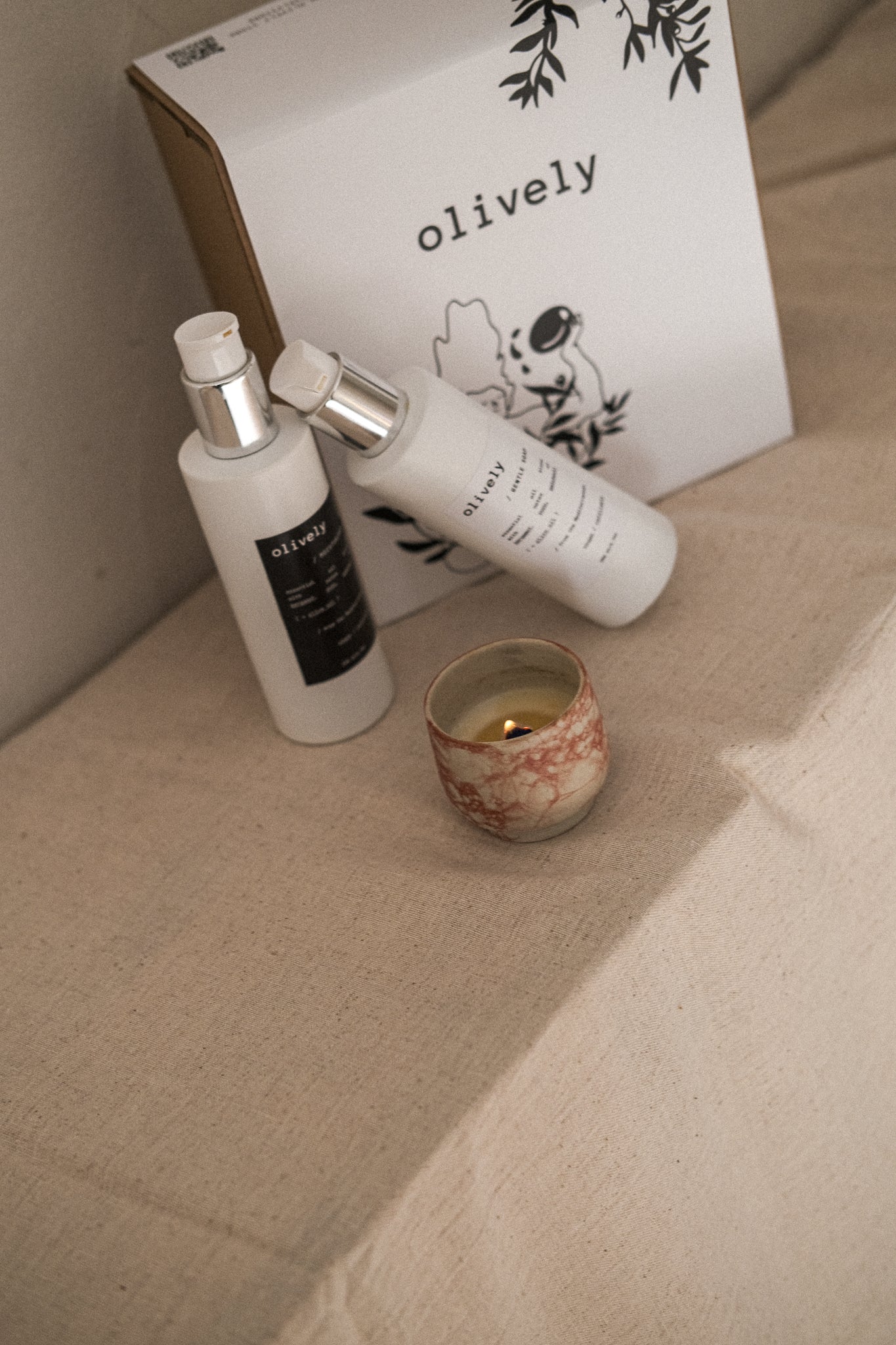 Objects of Care Gift Set — Cinnamon Candle, Body Lotion & Gentle Soap