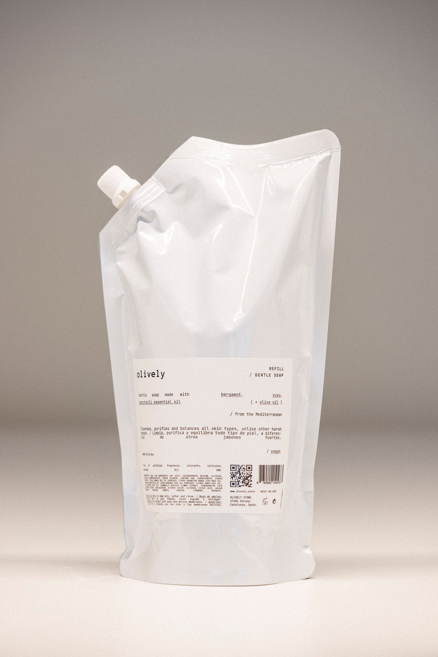 Gentle Soap Refill Bag (1000 ml) Vegan, Sulfate-Free