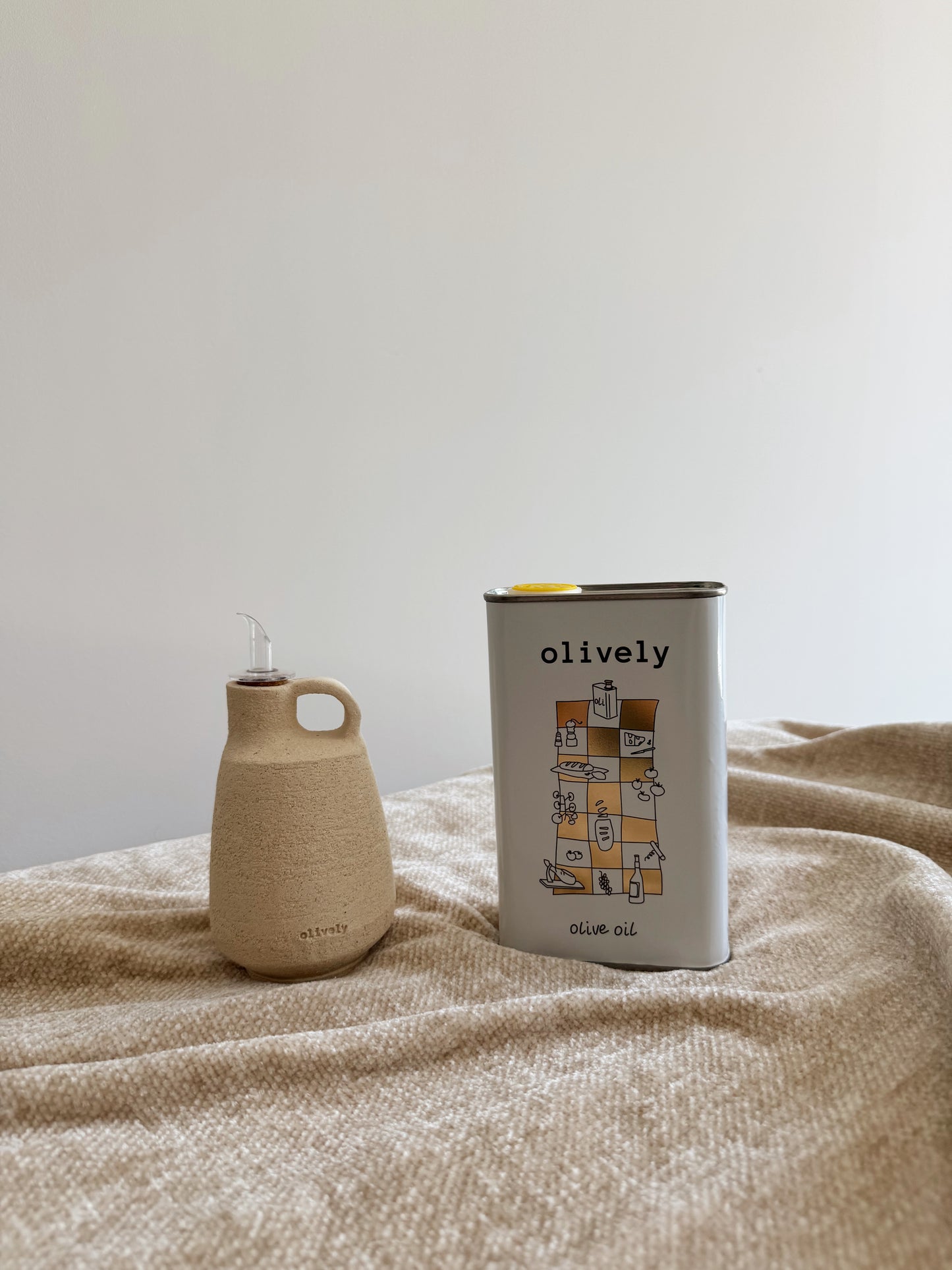 Olive Oil + Ceramic Oil Vase