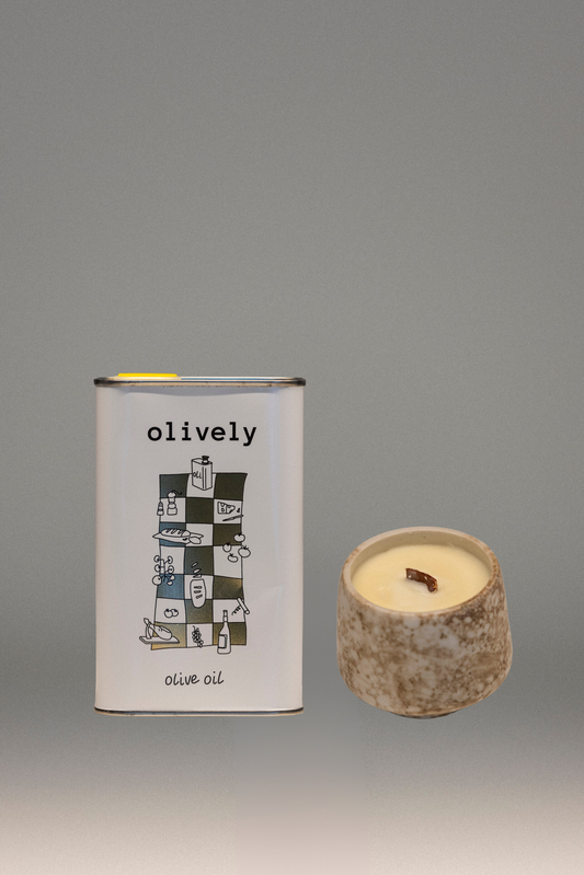 Olive Oil & Natural Handmade Candle