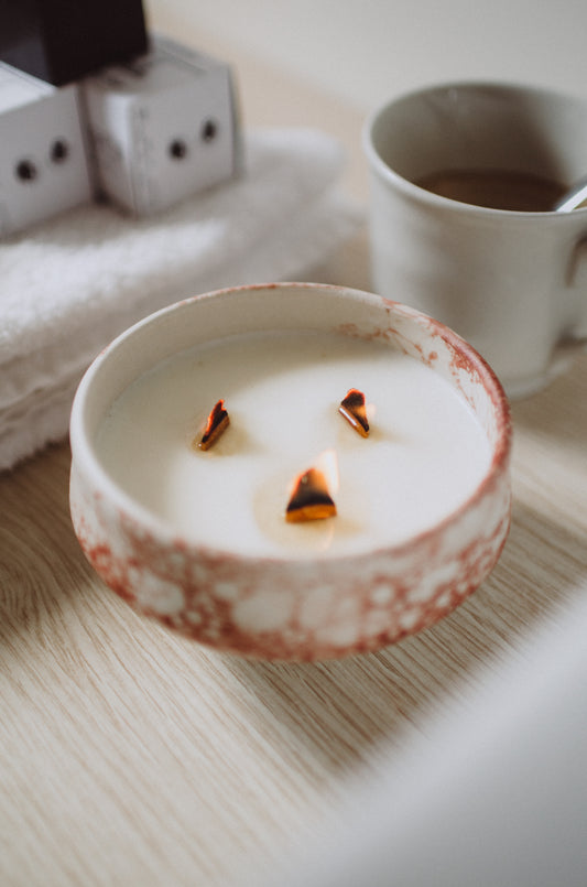 Breathe — All Natural XL Candle + Handmade Matcha Bowl Set