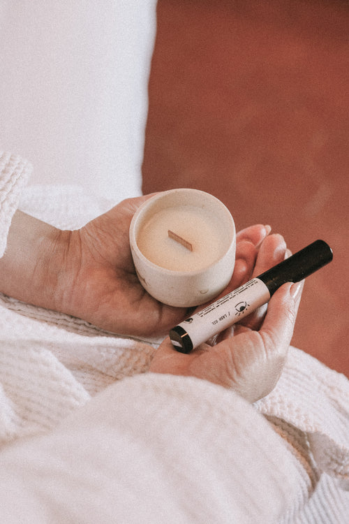 Evening Ritual Set Lash & Brow Oil + Espresso Candle