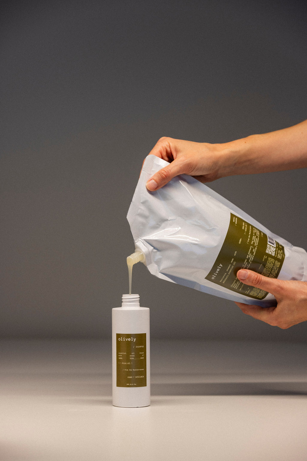 Shampoo Mediterrani Refill Bag (1000 ml) Eco-Conscious, Sulfate-Free Hair Care