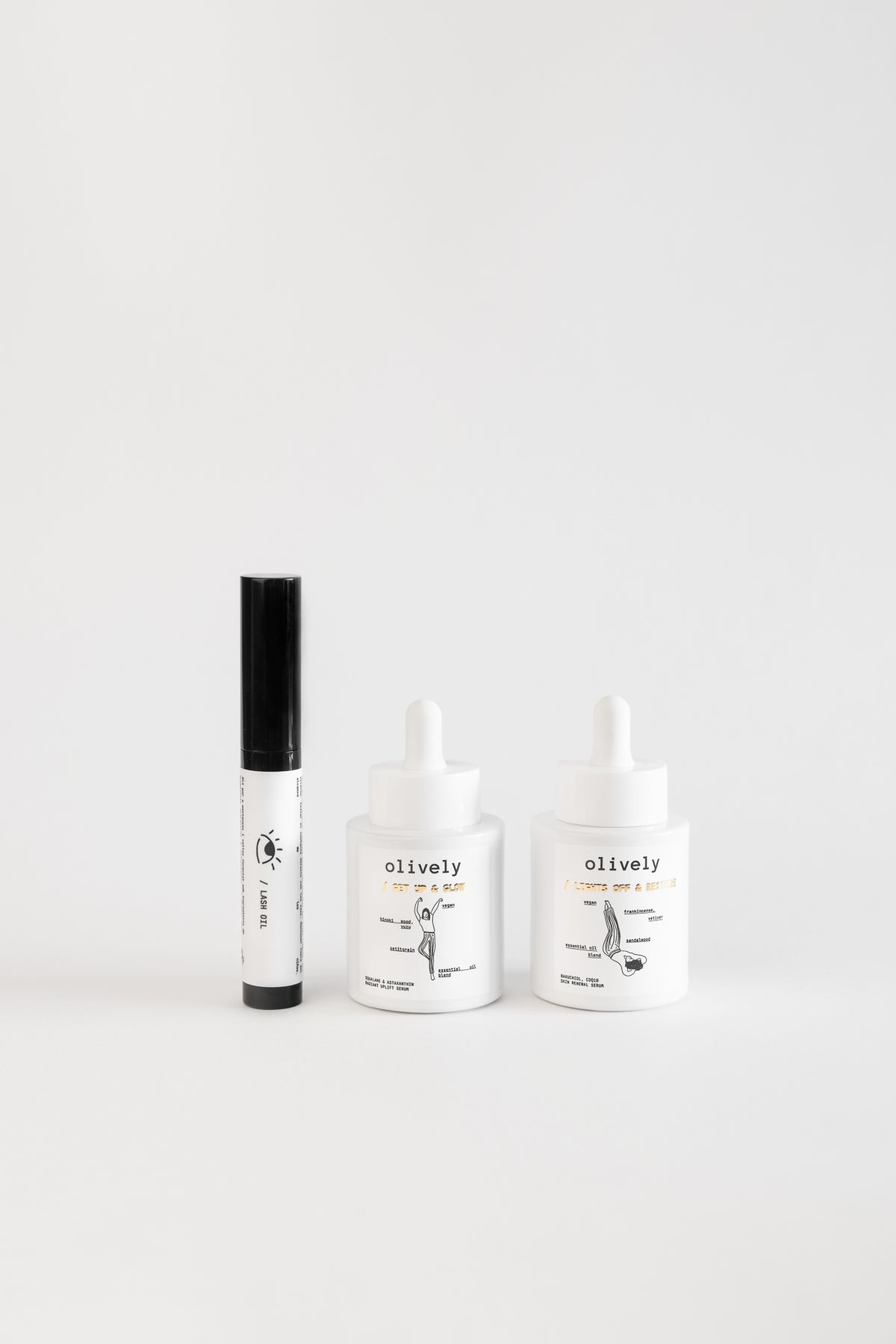 THE AM + PM SERUMS + LASH TRIO