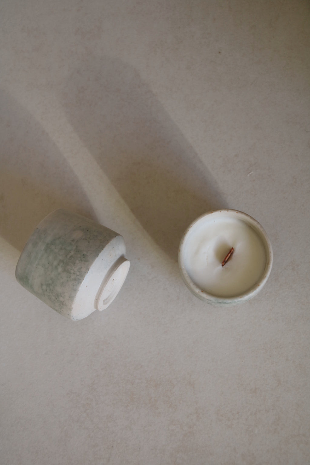 Ceramic Candle Cup – Pine Forest Notes