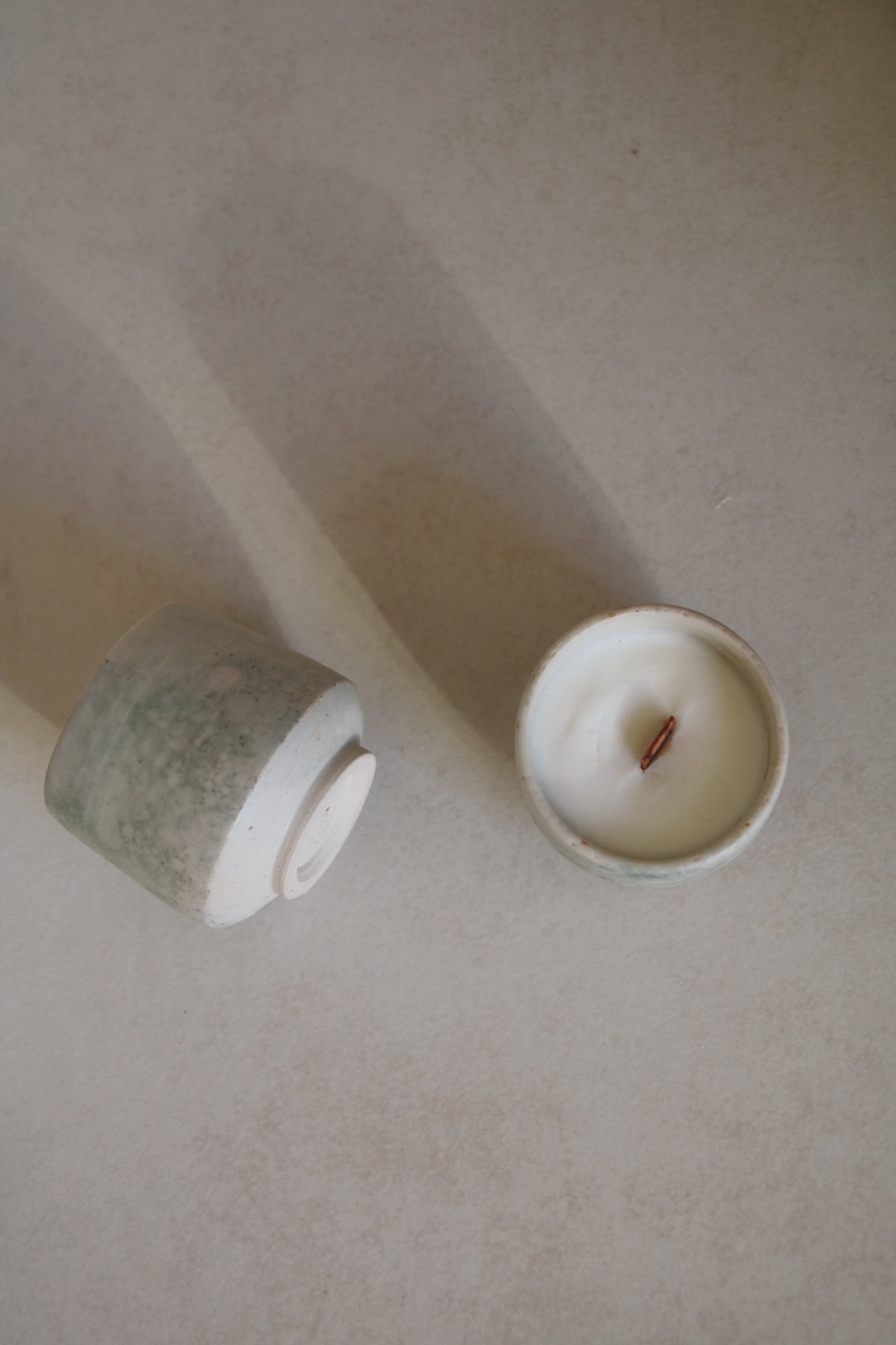 Ceramic Candle Cup – Pine Forest Notes