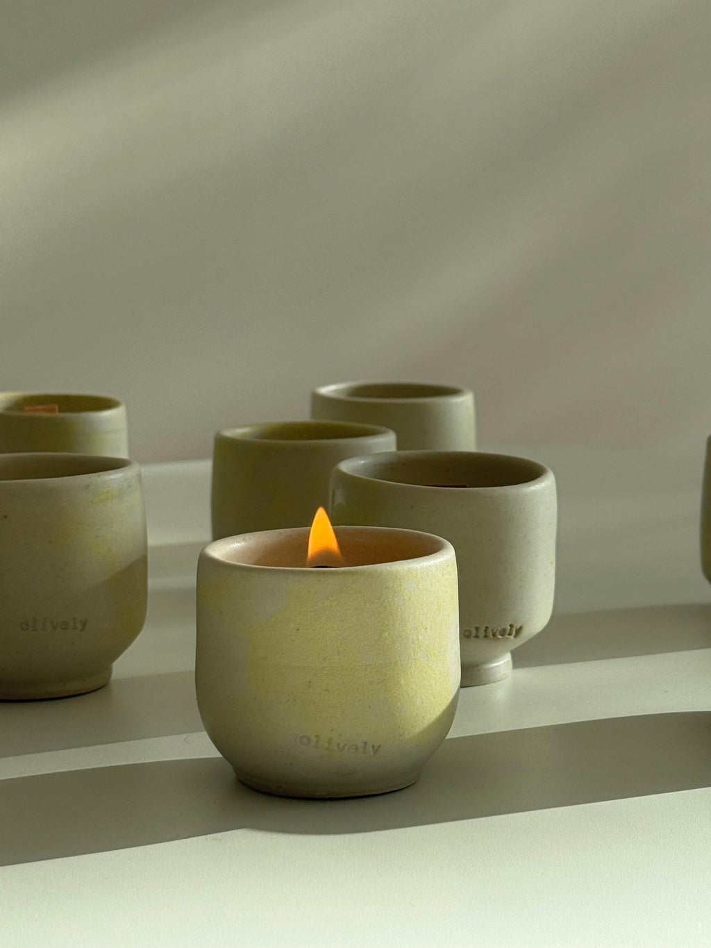 Golden Hour Ceramic Candle – Yuzu & Patchouli Notes