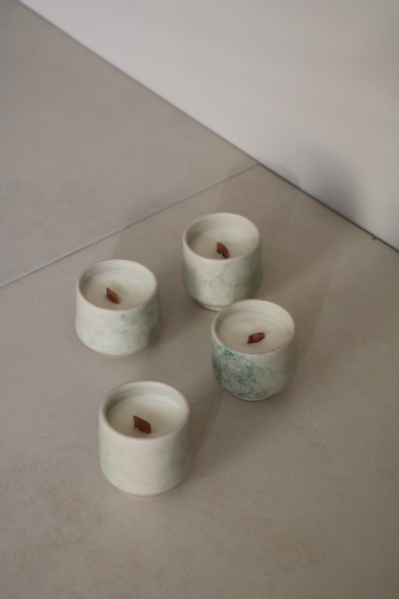 Ceramic Candle Cup – Pine Forest Notes