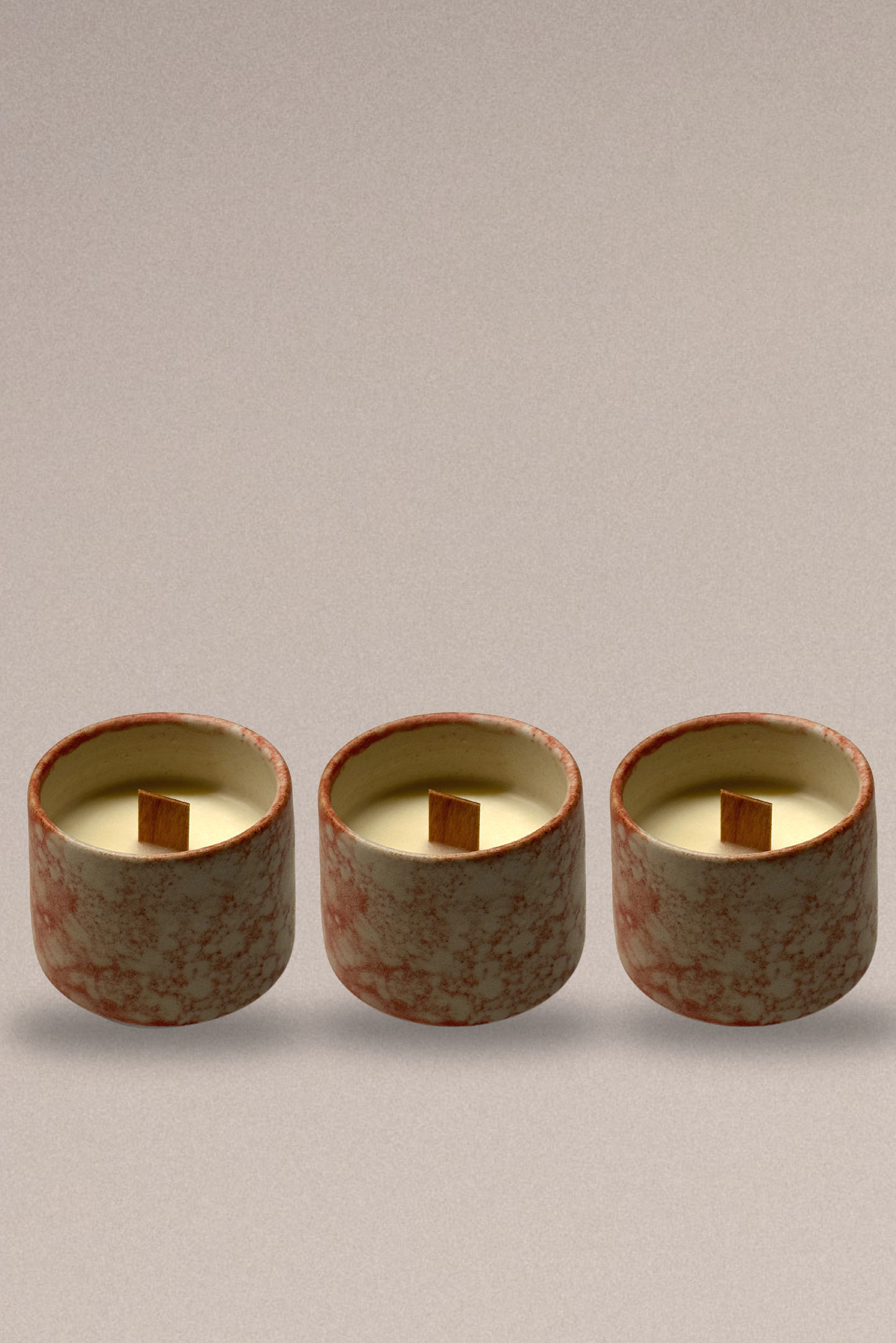 Cinnamon Notes Ceramic Candle - Cup