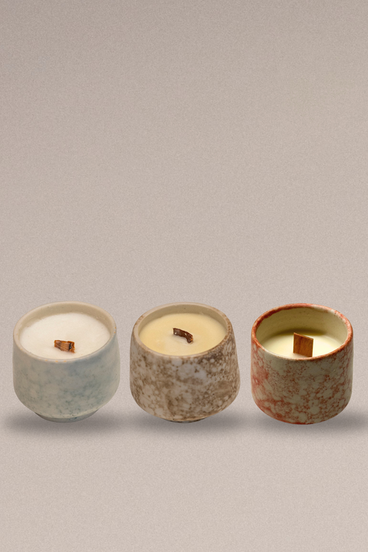 Olively's Ceramic Candle Trio