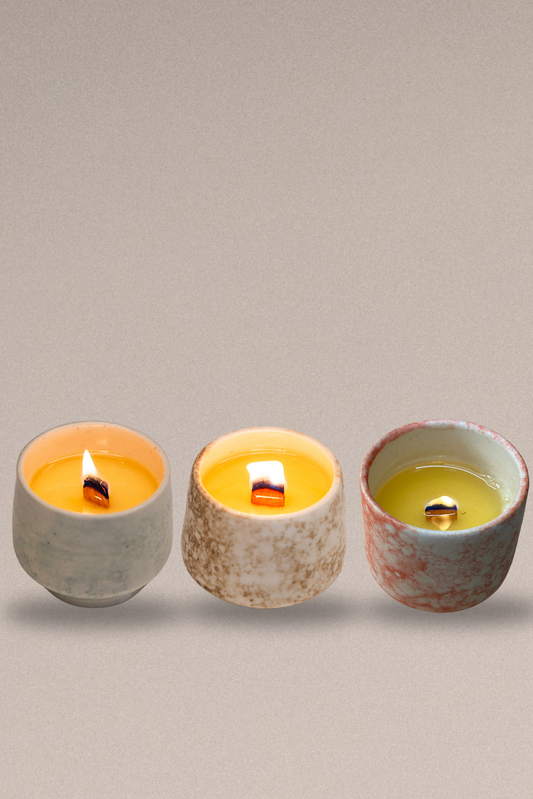 Olively's Ceramic Candle Trio