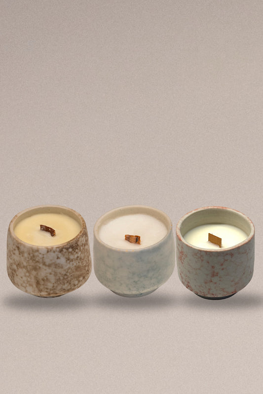 Olively's Ceramic Candle Trio