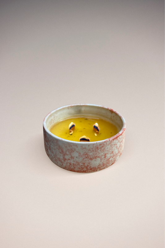 Cinnamon Notes Ceramic Candle / Bowl