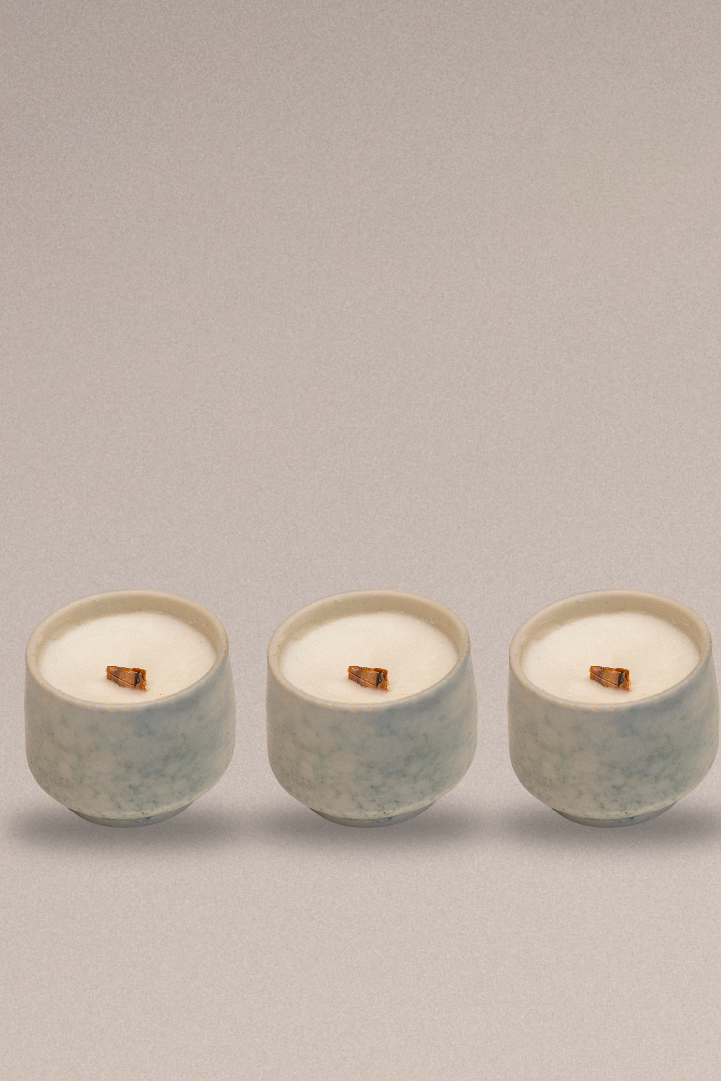 Pine Forest Notes Ceramic Candle - Cup